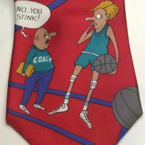 Richard Torrey Bench Warmers Basketball Theme Tie - Picture 2 of 9